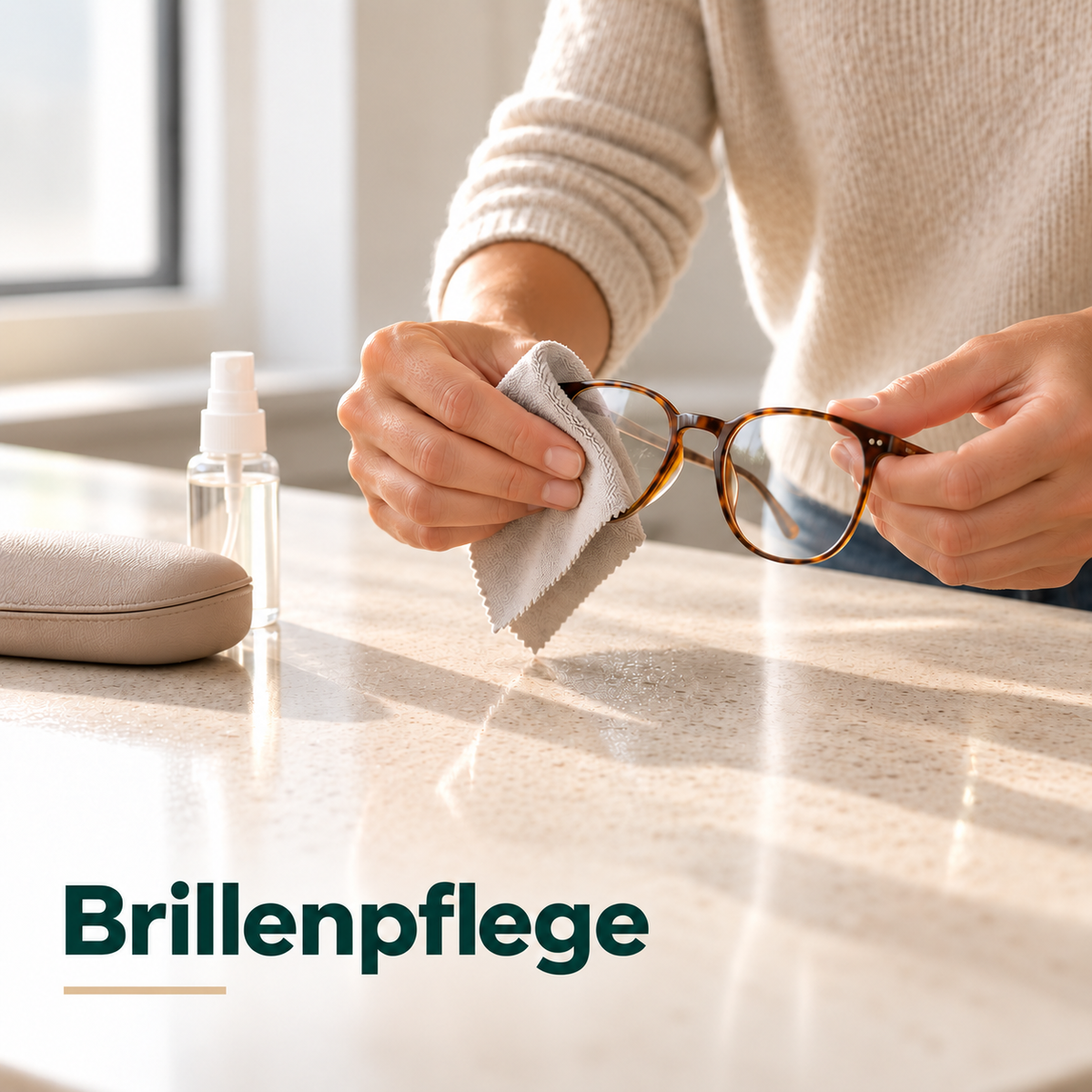 Brillenpflege