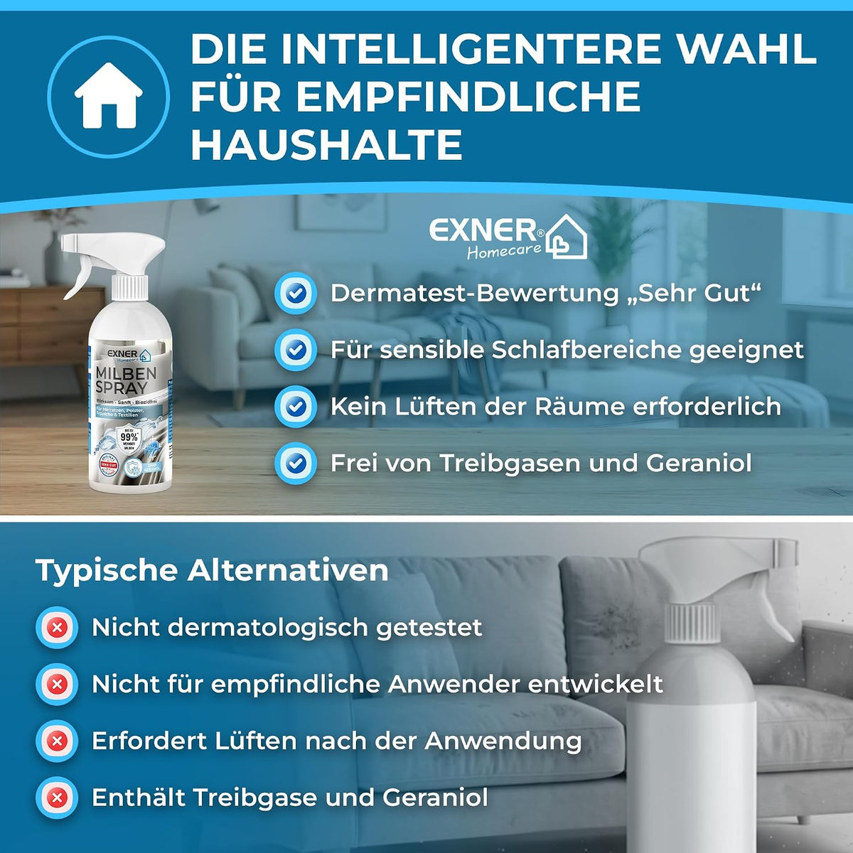 Exner Homecare Milbenspray 500 ml