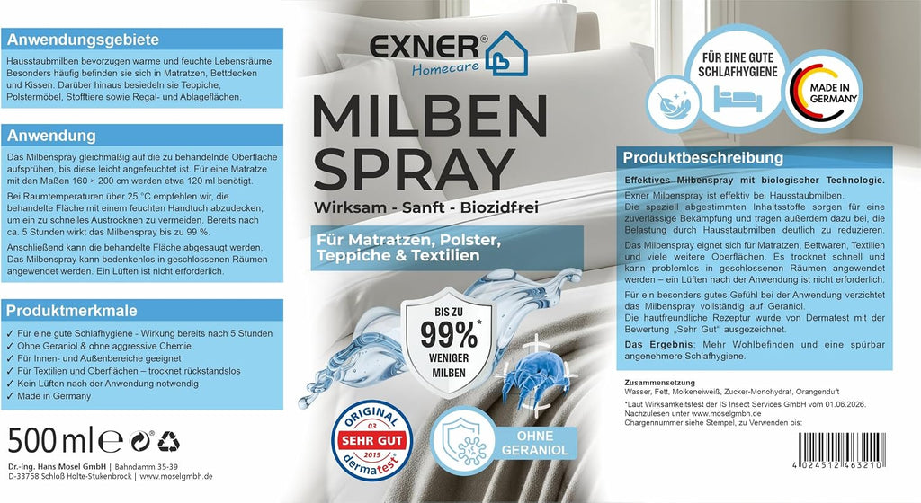 Exner Homecare Milbenspray 500 ml