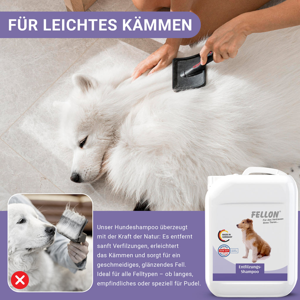 Fellon Entfilzungs-Shampoo für Hunde 10 Liter