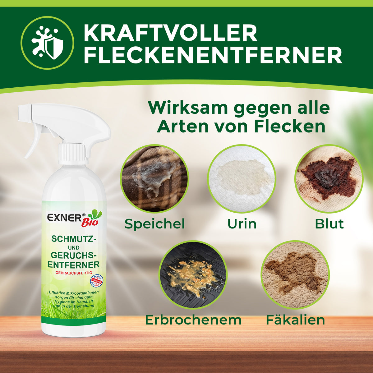 Exner Bio Schmutz- & Geruchsentferner Fertiglösung 750 ml