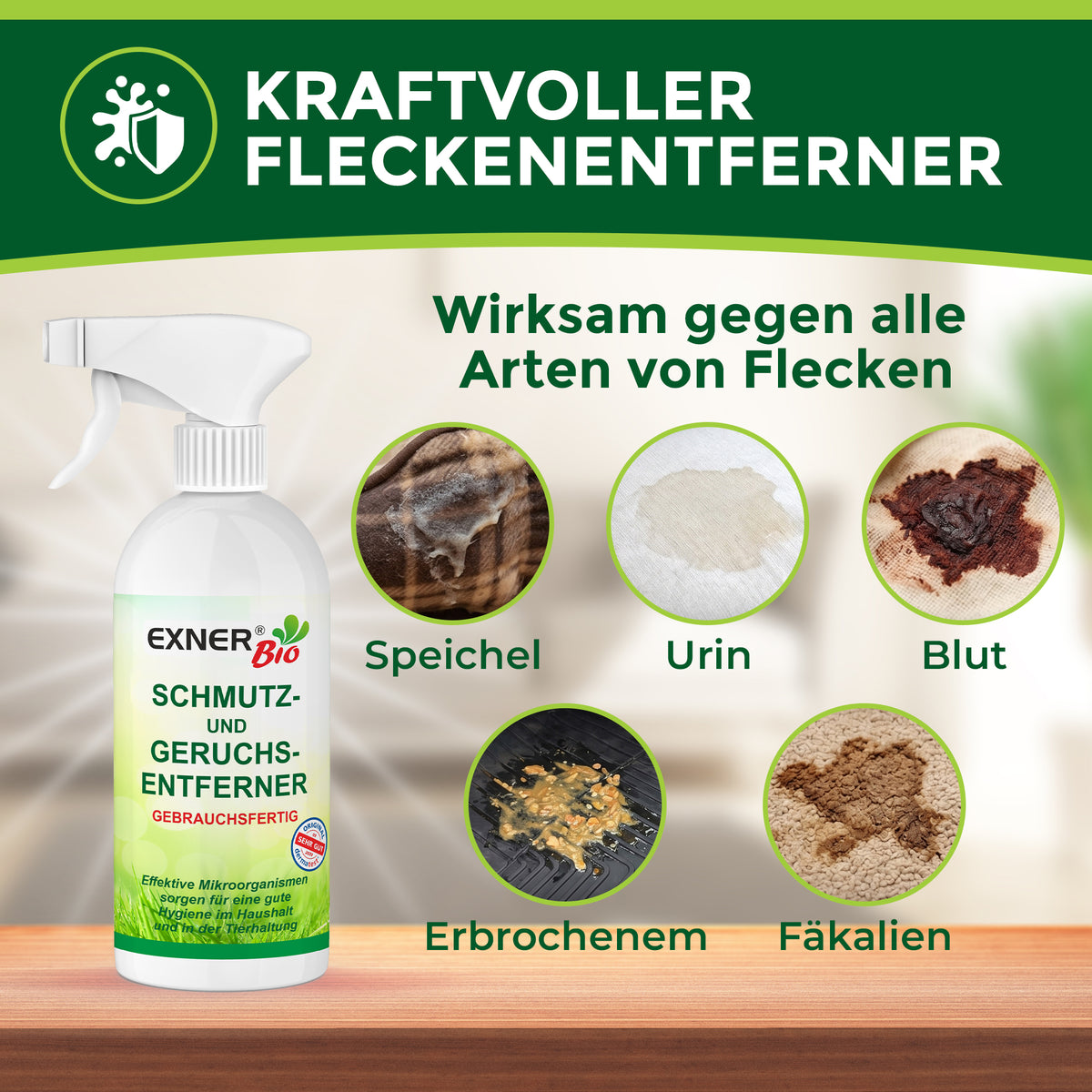 Exner Bio Schmutz- & Geruchsentferner Fertiglösung 500 ml