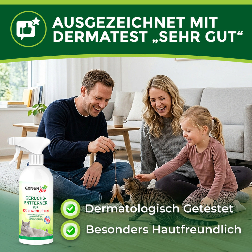 Exner Bio Schmutz- & Geruchsentferner für Katzentoiletten 500 ml