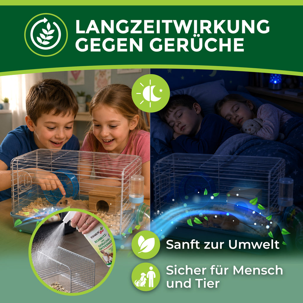 Exner Bio Schmutz- & Geruchsentferner für Nagerkäfige 500 ml