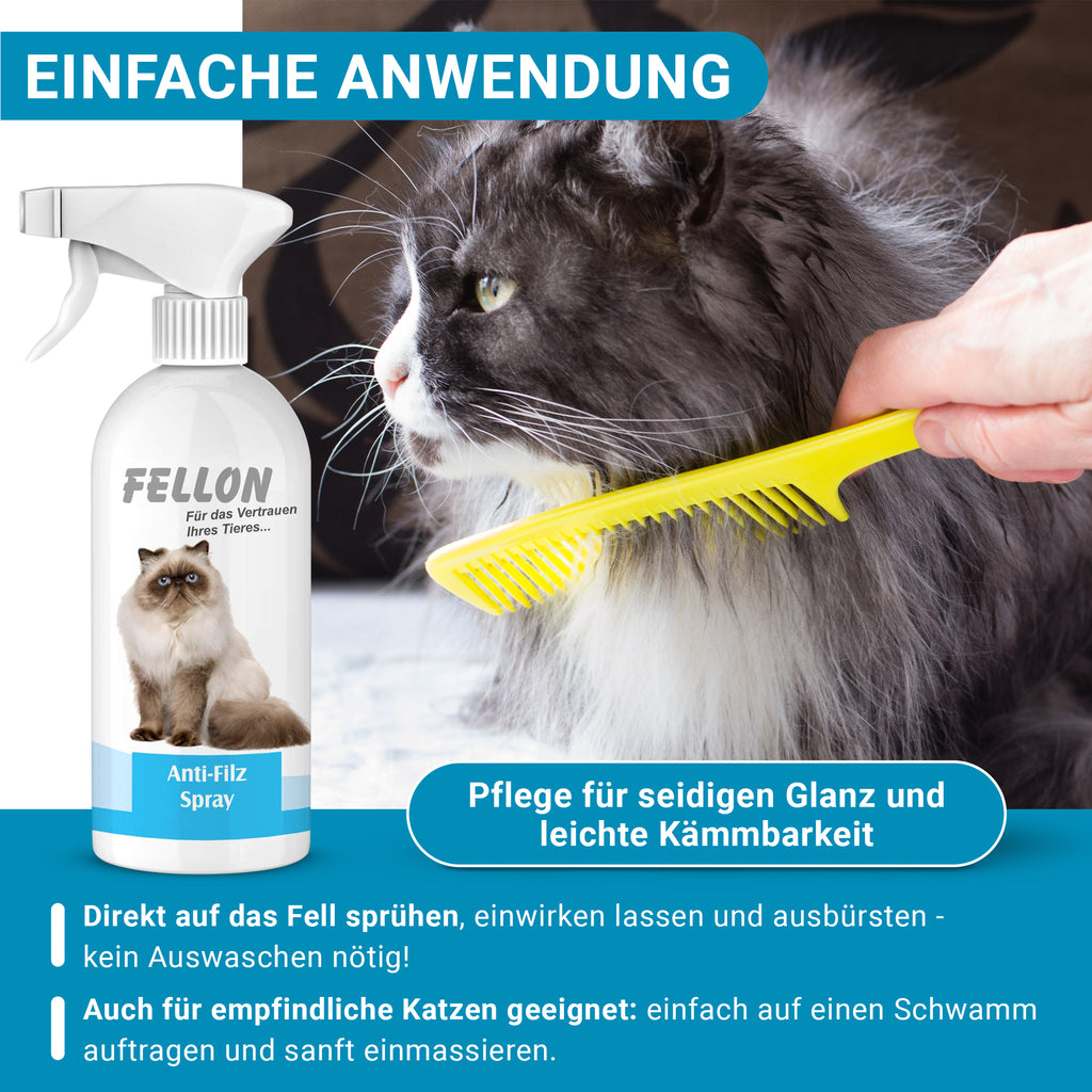 Fellon Anti-Filz Spray für Katzen 1 Liter Nachfüllflasche – Bild 6
