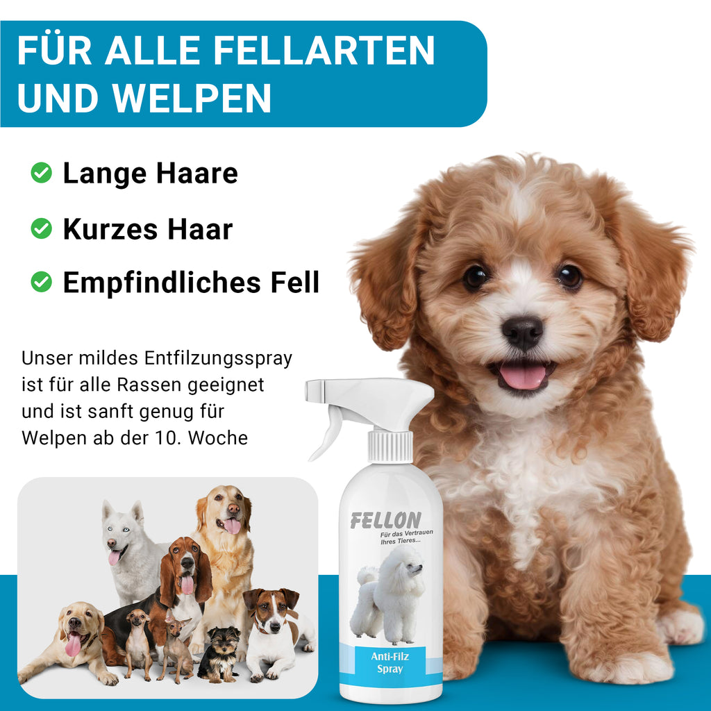 Fellon Anti-Filz Spray für Hunde 500 ml – Bild 5