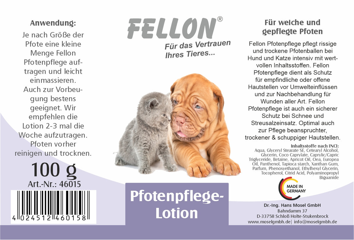 Fellon Pfotenpflege für Hund & Katze 100 g – Bild 2
